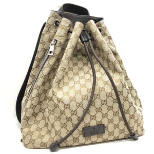 グッチ　GUCCI　GGキャンバス　巾着リュック